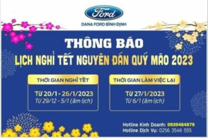 Ford Bình Định lịch nghỉ Tết Nguyên Đán 2023