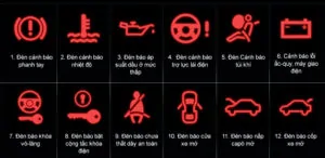 đèn báo lỗi đỏ trên xe ô tô 