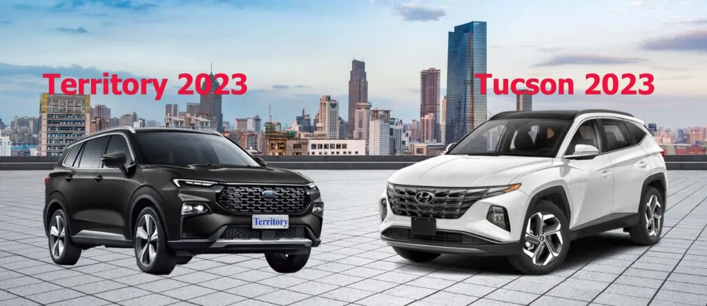 so sánh territory 2023 và tucson 2023 